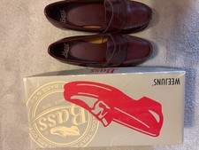 GH Bass Weejuns Mens 6.5 B Penny Loafers Burgundy Leather