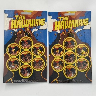 2 Vintage THE HAWAIIANS POGS 1993 Unpunched Collector Series 1 Game SEALED