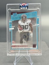 2020 Panini - Clearly Donruss Rated Rookie James Robinson #RR-JR (RC) Red /199