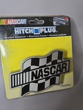 New In Package Nascar Logo Universal Metal Hitch Plug 2 Inch Receiver