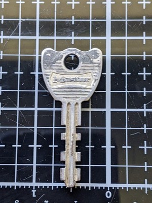 Vintage unique Master lock key  Milwaukee Wisconsin 