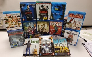 98 x Bluray JobLot Terminator Django Legend Ted MadMax Hangover Avengers 2