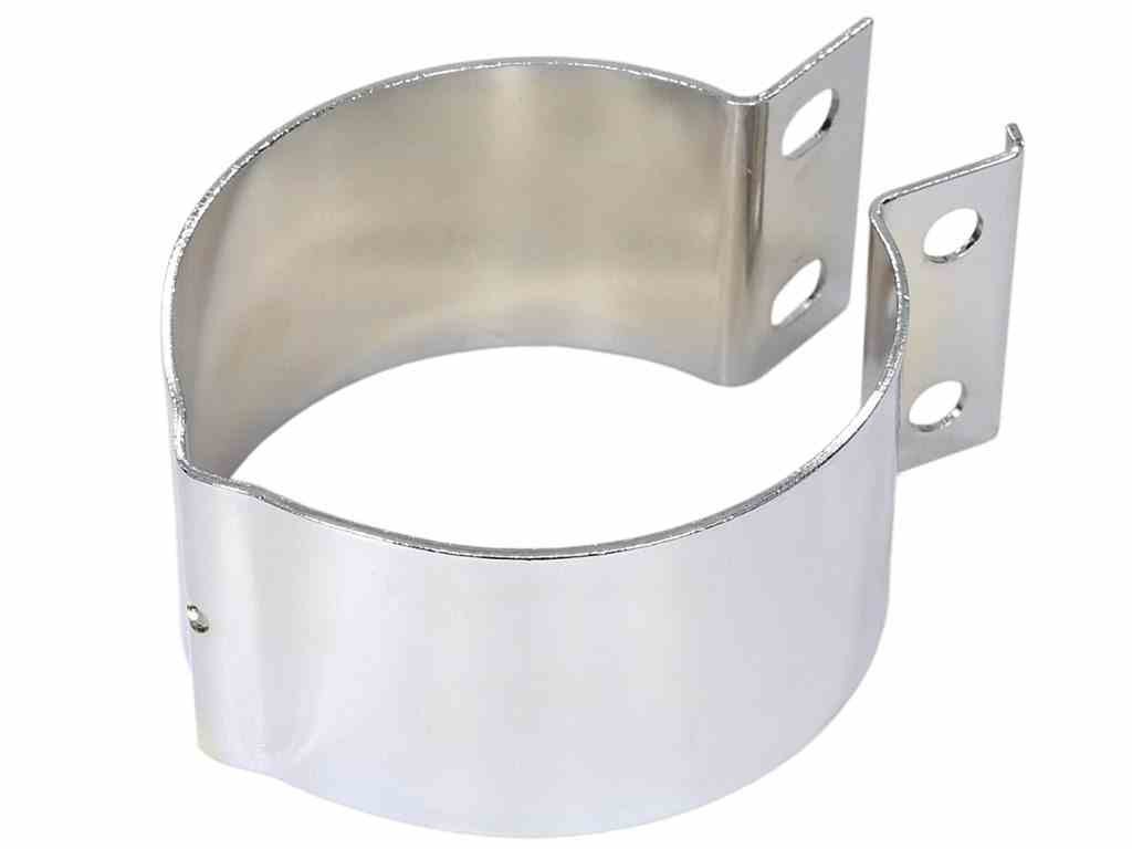 Support silencieux WSK 125 large anti-vibration chrome Duells