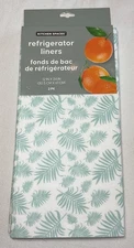 EVRIHOLDER REFRIGERATOR LINERS (2) TURQUOISELEAVES 12 X 24 NIP