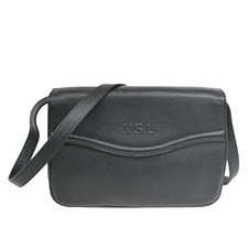 Borsa a tracolla YVES SAINT LAURENT logo YSL patta pelle nera 37MA149