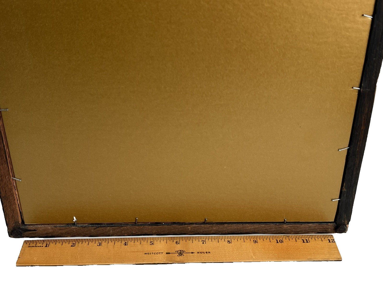 Antique Original Walk-Over Boot Shoes Advertising Yard Long Lady Frame Wavy Glas