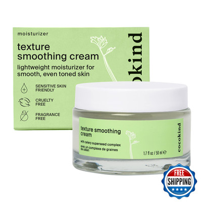 Cocokind Texture Smoothing Cream Face Moisturizer Squalane Celery Seed And