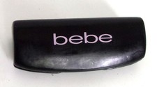 I Love  bebe   Black w/Pink Lettering Clamshell Glasses Hard Case w/Cloth