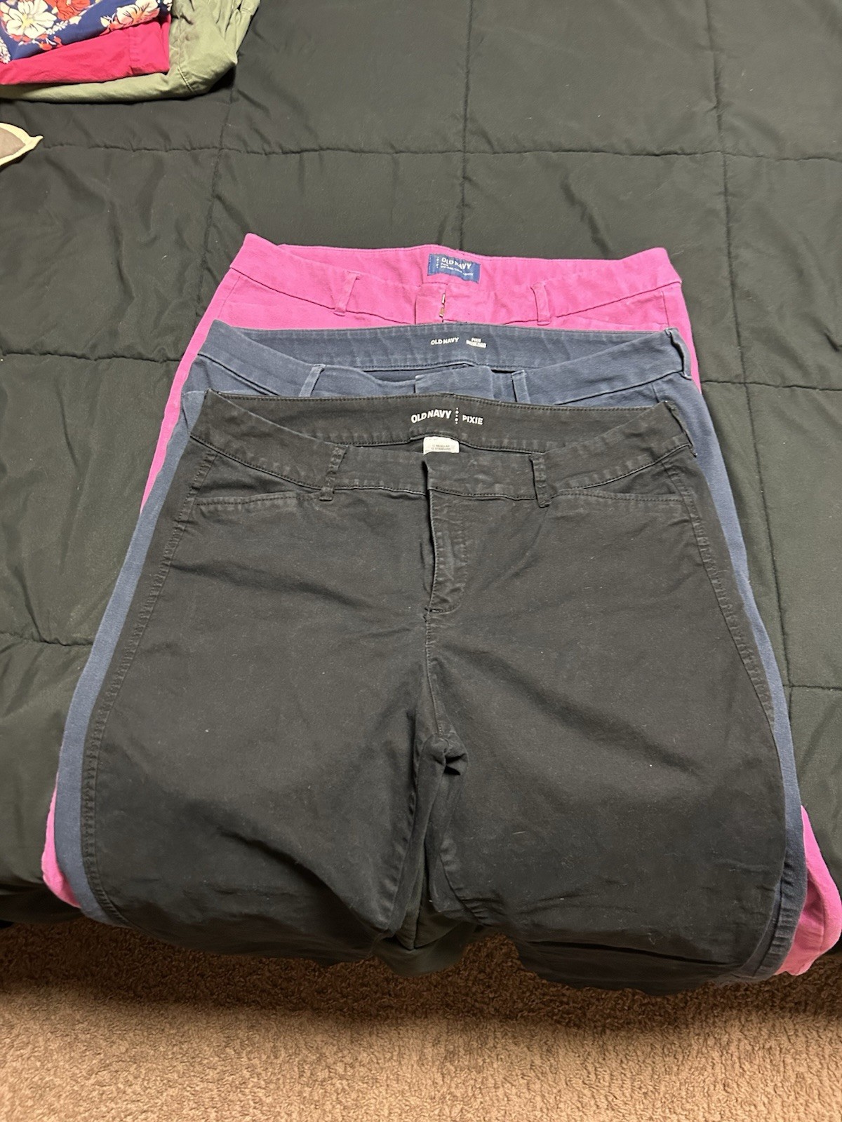 Three Pairs Old Navy Pixie Pants - image 1