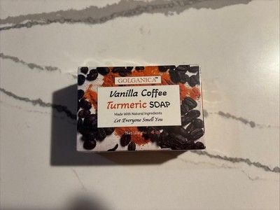 Vanilla Coffee Turmeric Soap Moisturizing Cleansing Acne Treatment Natural 4oz
