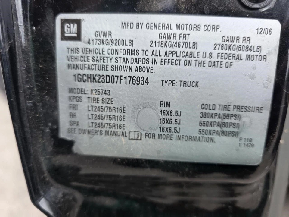 Velocímetro estilo clásico Cluster MPH compatible con camioneta Sierra 2500 06-07 30588960 Foto 4 de 4