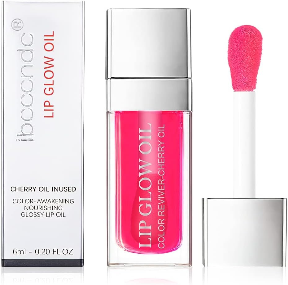 Plumping Lip Oil Tinted, Moisturizing Long Lasting Nourishing Lip, Hydrating Gl