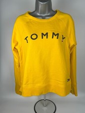 Tommy Hilfiger Crewneck Sweatshirt-Mustard Yellow-Long Sleeve-Women's Size L