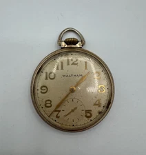 1949 Waltham 21J 16s Gr.1621 16A OF Pocket Watch RAILROAD GRADE