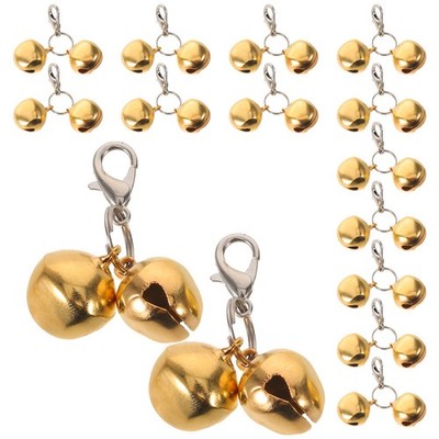 20pcs Fishing Bells: 0.4 Inch Portable Dual Bell Bite Alarm for Rods with