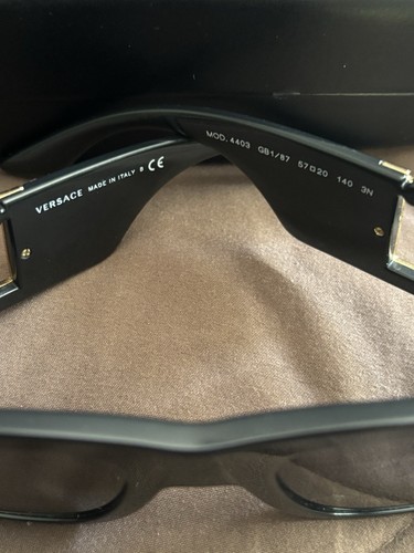 Versace VE4403 Sunglasses – Black Frame with Gold Accents - Picture 2 of 5