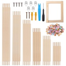 24pcs Needlepoint Stretcher Bars Set - 6 Sizes Wooden Canvas Splicing Stretcher