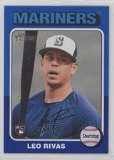 2024 Topps Heritage High Number SP Dark Blue Border Leo Rivas #711 0o6v