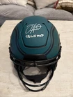 Jalen Hurts Eagles Autographed Rave Speedflex Authentic Helmet with "SB LIX MVP"