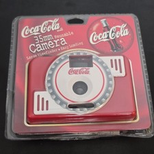 NOS 1999 Coca-Cola 35mm Reusable FLASH CAMERA