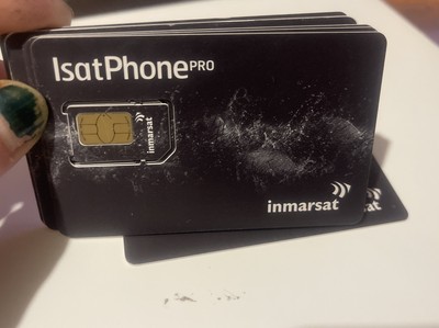 Inmarsat IsatPhonePro Prepaid SIM card NO minutes