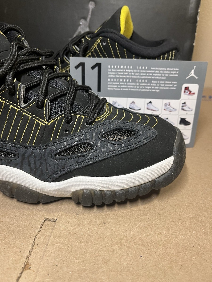 AIR JORDAN 11 RETRO LOW IE 2007 BLACK/ZEST-WHITE 306008 002 Size