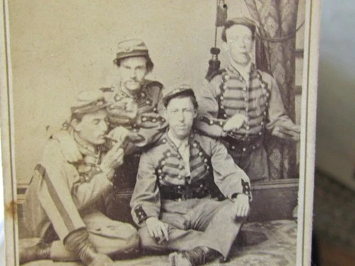 1860's New York State Militia group cdv photograph from Brooklyn