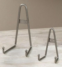 Silver Wrought Iron Bowl or Platter Wall Hanger / Stand