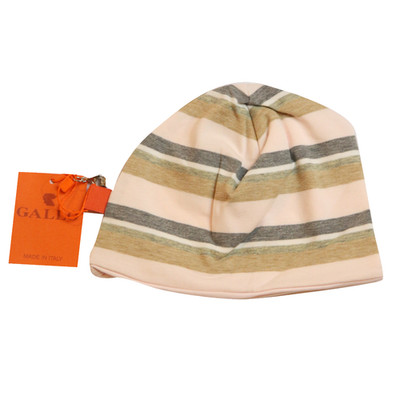 Gallo Baby Hat Stripes Green Pink Cotton Made in Italy New and Original