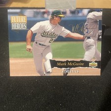 Mark McGwire Upper Deck 1993 Future Heroes Gold Facsimile Signature 