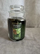 Yankee Candle Large 22-Ounce Jar Candle, Balsam & Cedar New