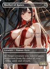 MTG - Mother of Runes - Fanart Borderless Style - EDH / Playtest