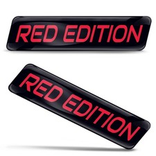 3D silicone sticker red edition doming emblem car motorcycle helmet KS 199