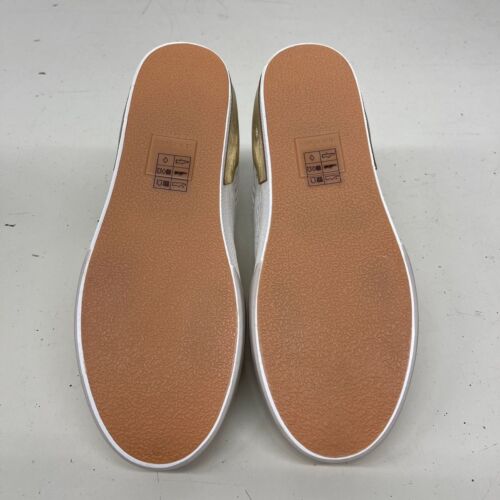 DOLCE VITA Zina Leather Sneaker Women's Size 8 Bone/Gold Woven - Picture 4 of 6