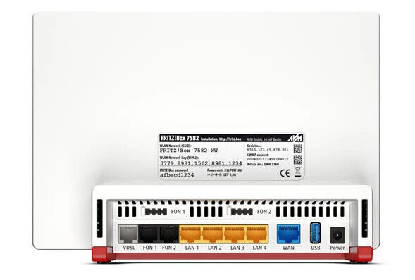 AVM FRITZ!Box 7582 International WLAN Router VDSL VDSL2+ DSL Modem FRITZBox G2 - Bild 2 von 4