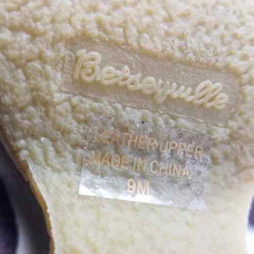 Betsey Johnson Betseyville Shearling Plateau Keilabsatz Stiefeletten Größe 9 M - Bild 10 von 10