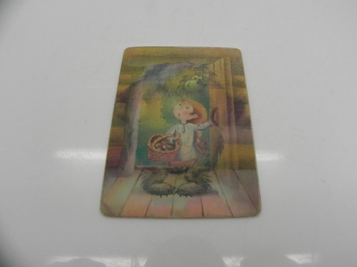 USSR SOVIET UNION POCKET CALENDAR 3D 1984 FAMOUS RUSSIAN CARTOON "GIRL & A BEAR” - Foto 5 di 5