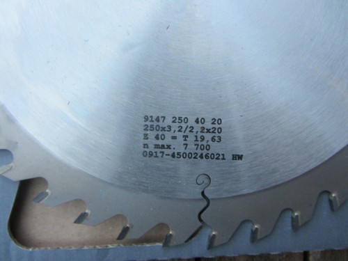 HM/Widia Kreissägeblatt 250 x 20 Z 40, blueline by AKE, für Scheppach und andere - Bild 2 von 3