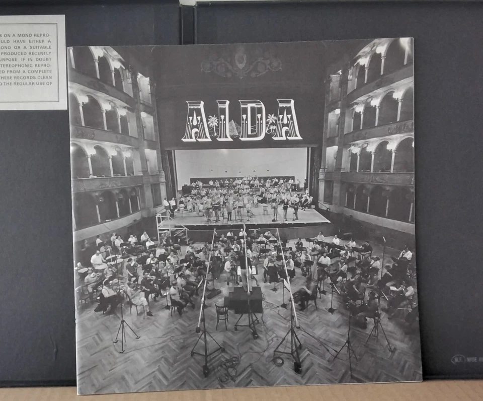 HMV ANGEL SAN 189-91 UK 1ST ED VERDI AIDA NILSSON CORELLI MEHTA 3LPs BOX LIBRETT - Image 3 of 4