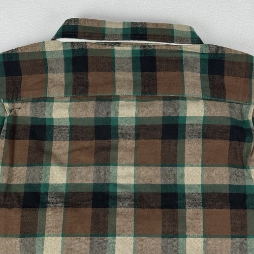 Filson Flannel Service Shirt Mens Medium Green Black Brown Plaid Check 20263535 - Bild 12 von 13