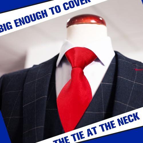 24 Pcs Zipper Ties for Men Adjustable Pre Tied Men's Necktie Classic Zipper - Picture 6 of 7
