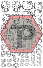 Hello Kitty Stencil, 7x11" High Heat Cerakote Vinyl Sheet - Airbrush DIY Project