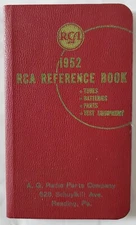 RCA 1952 Reference Book Tubes Batteries Parts & Test Equipment Warren Radio Co.