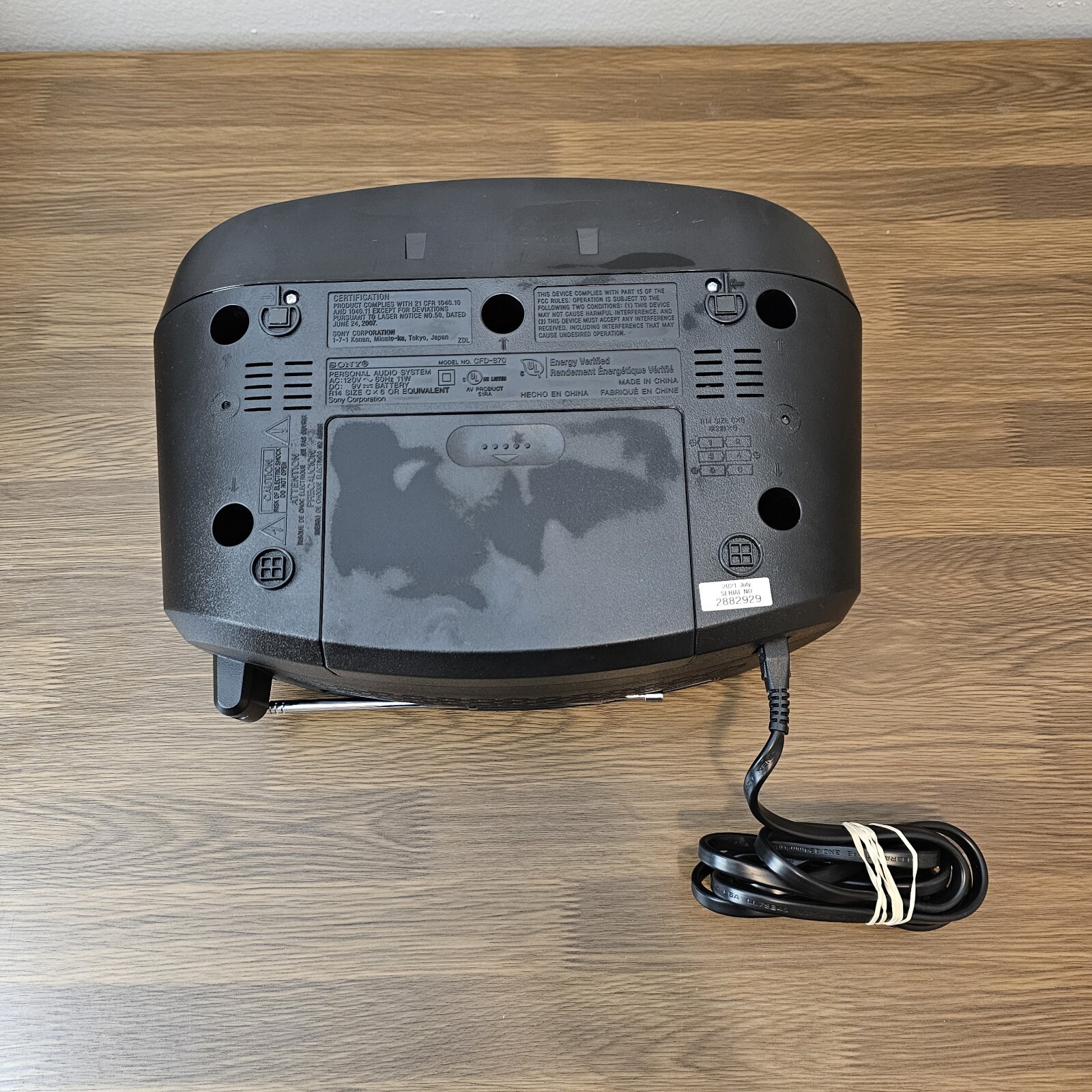Sony CFD-S70-BLK Boombox Home Audio - CD/Cassette/Radio CFDS70 Tested ...
