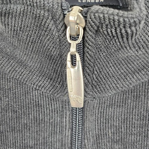 Sudadera Burberry London Para Hombre Pequeña Negra a Cuadros Nova Hombro Cremallera Completa - Imagen 8 de 20