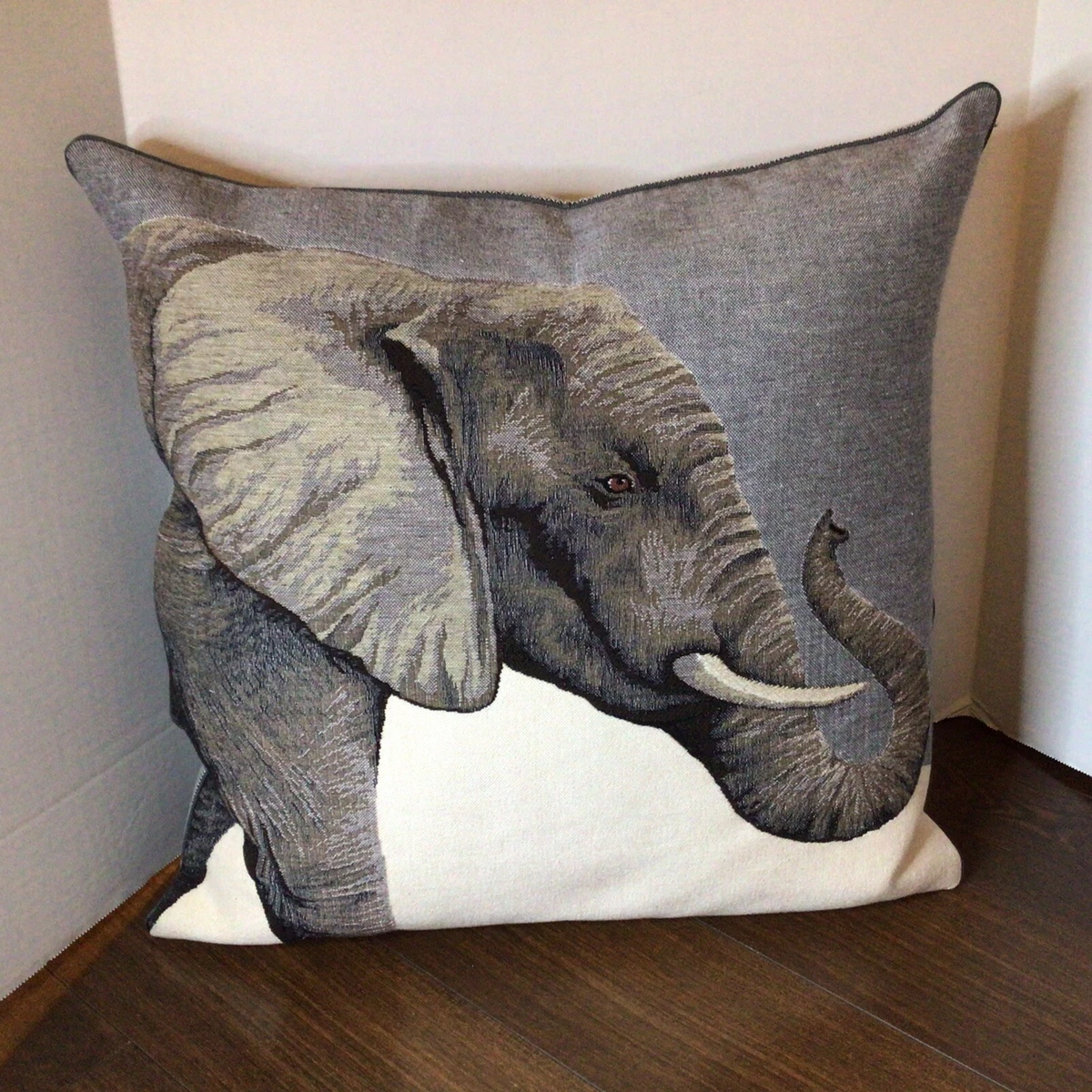 IOSIS Paris Pillow Cover Case Elephant Animal Print 18