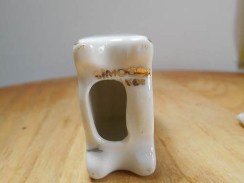 Limoges Miniature Porcelain Bedroom Items, Bed, Armoire - Picture 5 of 8