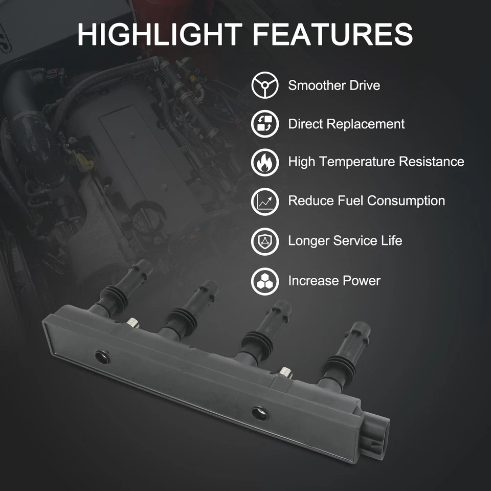 UF669 Ignition Coil Fit Chevrolet Cruze Sonic Trax 1.4L Turbo 2013 2014 2015 New - Image 4 of 4
