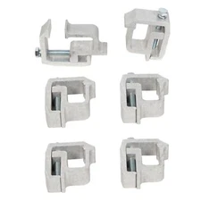 6pcs Car Truck Cap Topper Camper Aluminum Shell Mounting Clamps Heavy Duty NEW