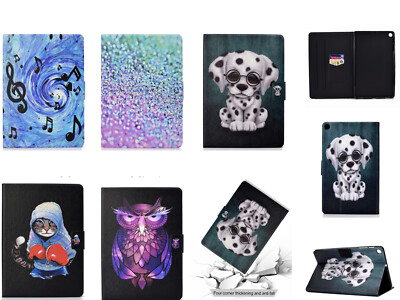 Tablet Case [Select Model] - Leather Flip Case Protective Cover with Stand M01XX